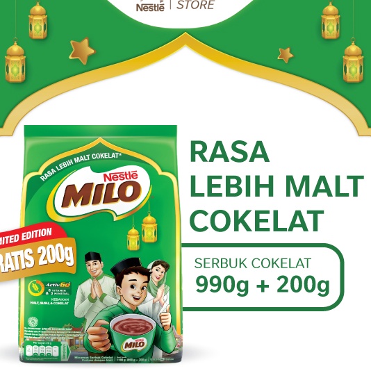 

(COD) MILO ACTIV-GO 990g+200g Pouch (Bonus Pack) ✓