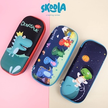 

Terbaru Skoola Tempat Pensil Anak Laki - Laki Hardtop 3D Lucu Spiderman Dinosaurus Rocket Astronot - Tepen 79L