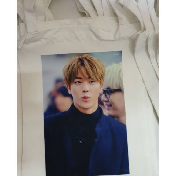 

[KODE PRODUK CH7FG5540] Totebag kanvas polos putih rettlesting ukuran 30 x 35 bisa plus gambar tambah 3000 untuk full lwarna