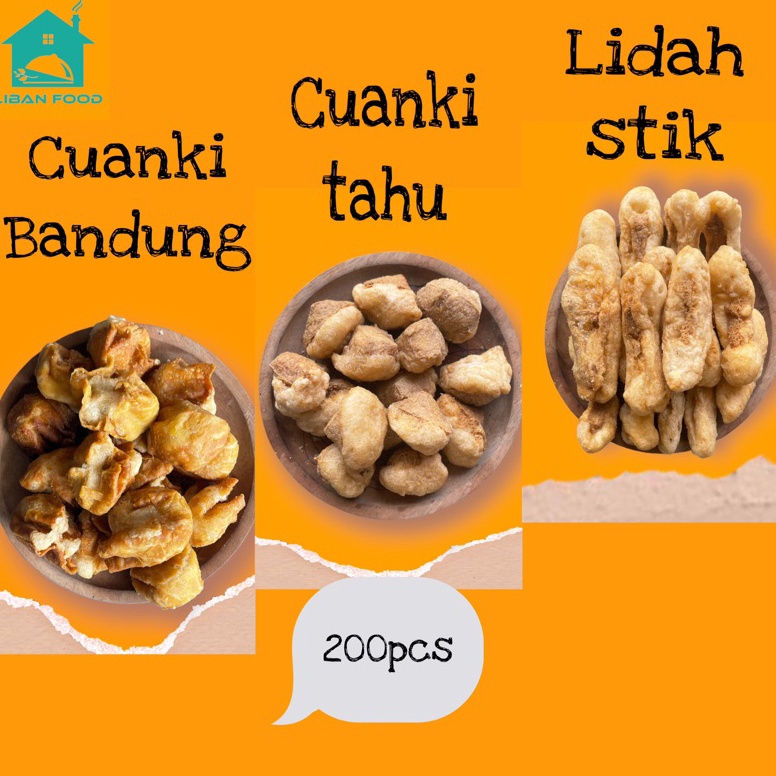 

Harga termurah CUANKI 200 PCS,LIDAH STIK, CUANGKI BANDUNG, CUANKI TAHU/ASLI GARUT/TERMURAH/LIBAN FOOD GLK