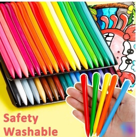 

✶Terkini✻ KAM0Q Crayon Mewarnai / Crayon Anti Air Anti Kotor Tangan / Crayon Pensil Warna I68 ☆Baru