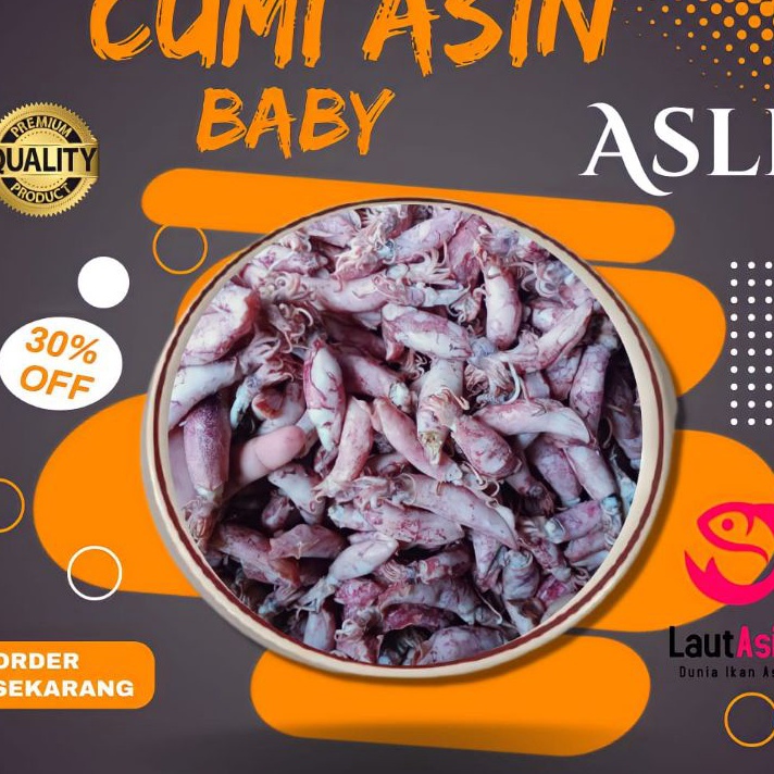 

TERMURAH Baby Cumi Asin 1kg Kualitas Super Premium