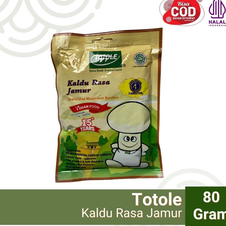 

[KODE PRODUK BDSGM6886] Kaldu Jamur Totole 80gr - Kaldu Jamur Vegan - HALAL