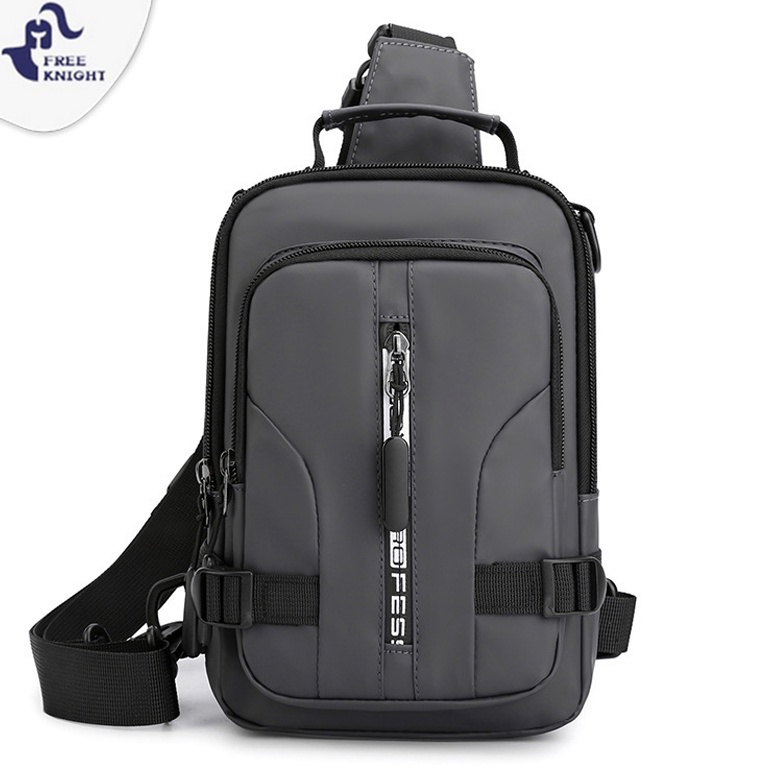 SPECIAL PRICE|| Freeknight Tas Selempang Pria Waistbag Sport Earphoe Hole Waterproof Tas Profesional