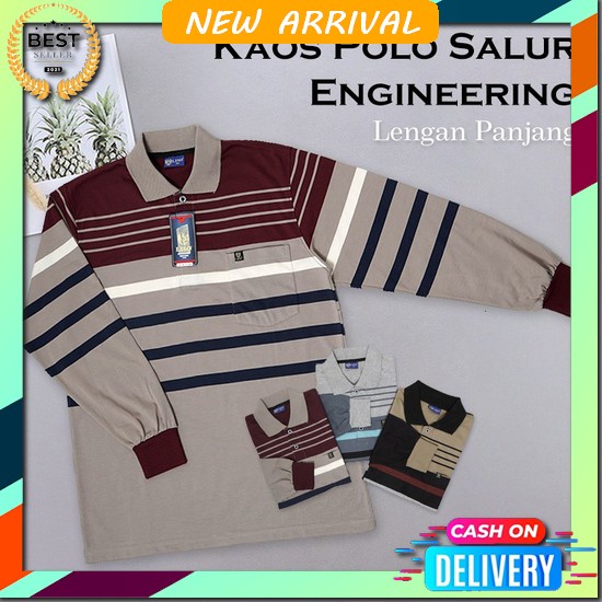 Bajukecee Kaos Polo Pria Raglan Kombinasi Kaos Lengan Panjang Laki Laki Liso Wear - Kaos Kerah Pria 