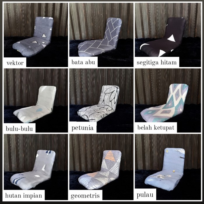 Terlaris Sarung Lazy Bag Sarung Kursi Lantai Lipat Motif