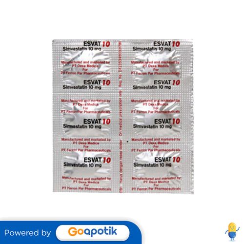 ESVAT 10 MG STRIP 6 TABLET