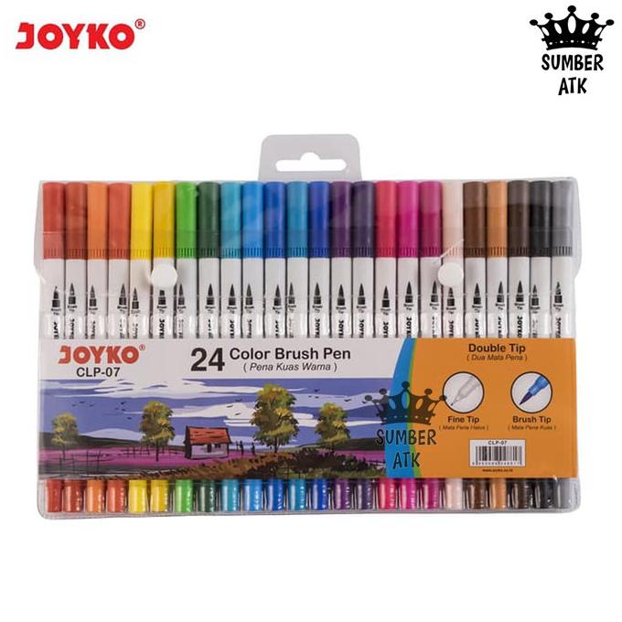 

Terlaris Color Brush Pen Pena Kuas Warna Joyko CLP-07 24 Warna Color SALE