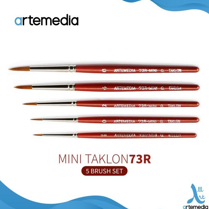 

Artemedia Mini Taklon Brush Set 5