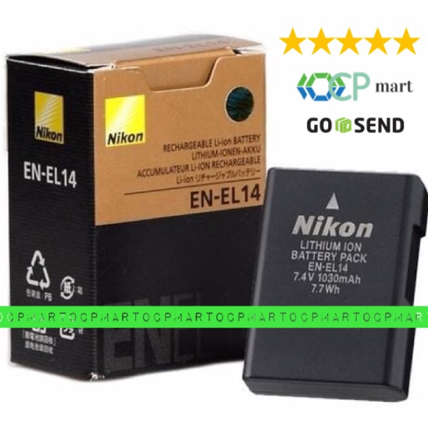 Tren Terbaru Baterai Nikon EN-EL14 EN-EL14a Battery Nikon D3100 D3200 D3300 D3400 D5100 D5200 D5300 