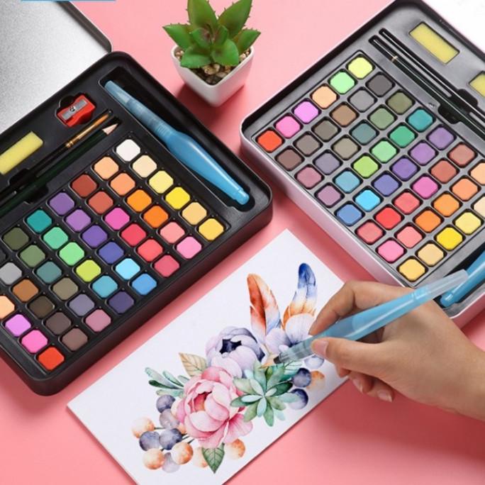 

36/48Water Color Set - Alat Cat Air Set Termasuk Kuas & kertas gambar