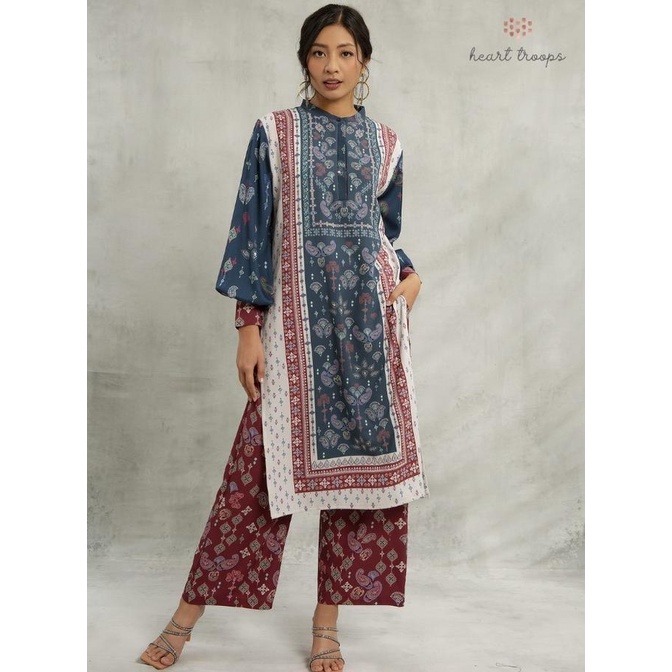 Best Seller Heart Troops Sekar Set - Sky Pengiriman Cepat