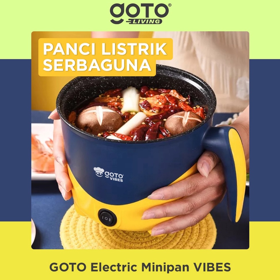 Termurah.. Goto Vibes Electric Pan Panci Listrik Elektrik Serbaguna Multifungsi