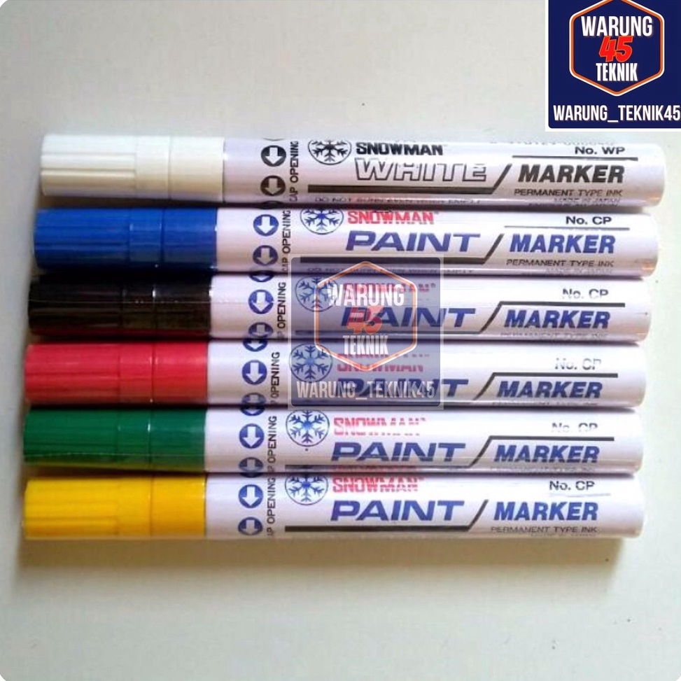 

[KODE PRODUK P00Q07845] SNOWMAN SPIDOL BAN PAINT MARKER PAINT PUTIH SNOMAN