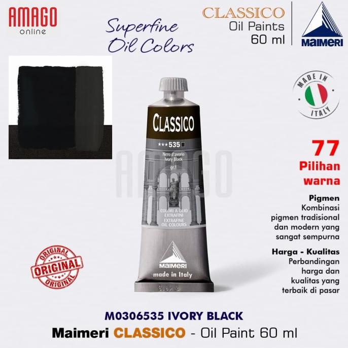 

MAIMERI CLASSICO - OIL PAINT - IVORY BLACK - 60ML - M0306535