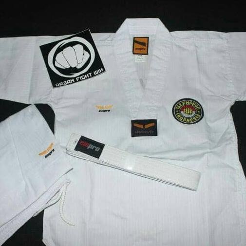 Dobok Pemula Empro Kerah Putih Taekwondo