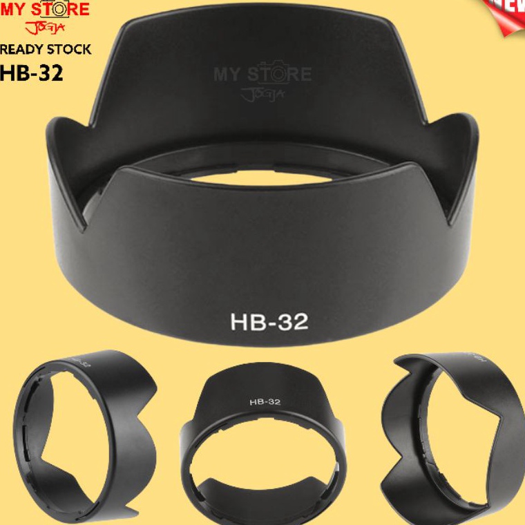 Terbaru 4.4 Lens Hood HB-32 67mm Nikon Nikkor AF-S DX 18-70mm 18-105mm 18-135mm 18-140mm f3.5 G ED V