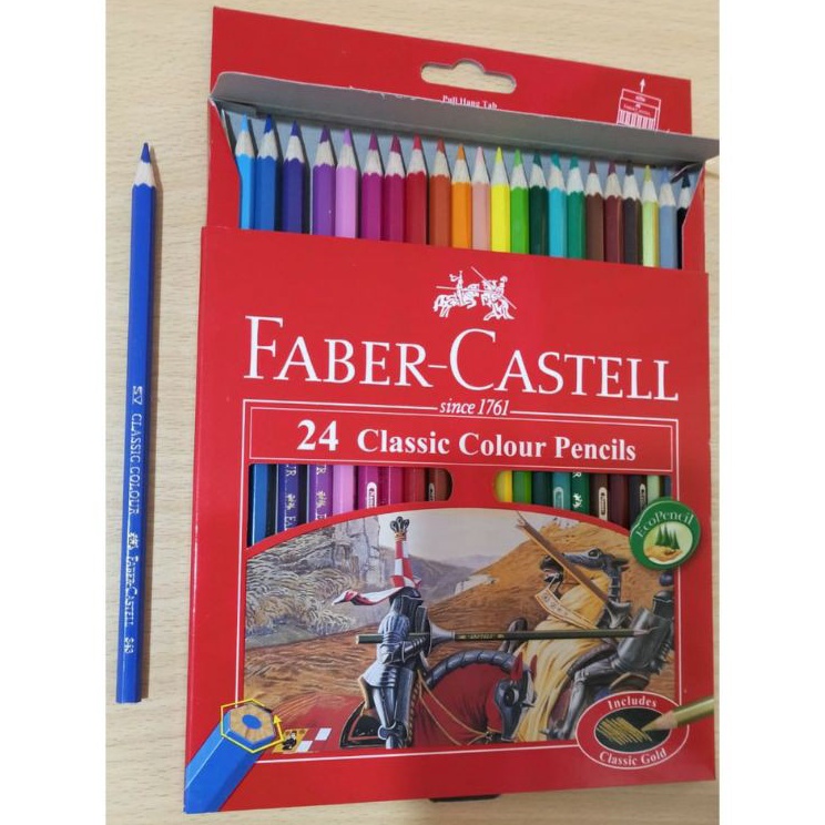 

[KODE PRODUK IE0ZG5883] Faber-Castell 24 Colour Pencils [ panjang]