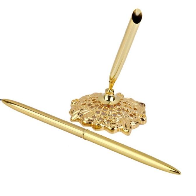 

Terbaru Pena Tanda Tangan Pernikahan Dengan Tempat Pena Bulat Berongga Emas