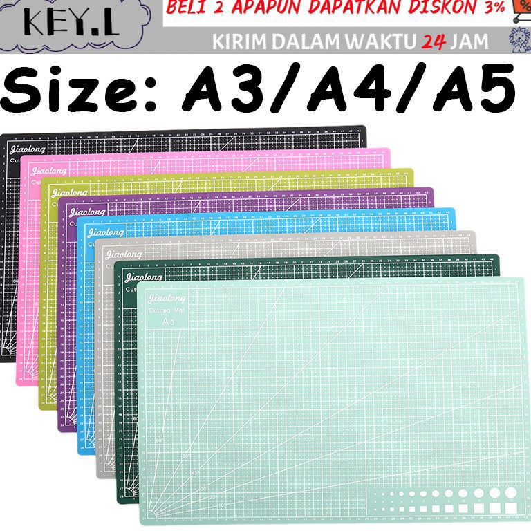 

Kemasan Baru.. A3 A4 A5 Cutting Mat Cutting Pad Board Double-side DIY Tool Cutting Board 81