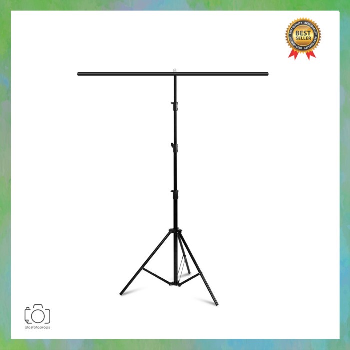Terlaris Stand Background Backdrop Photography T-Shape / Tiang Green Screen