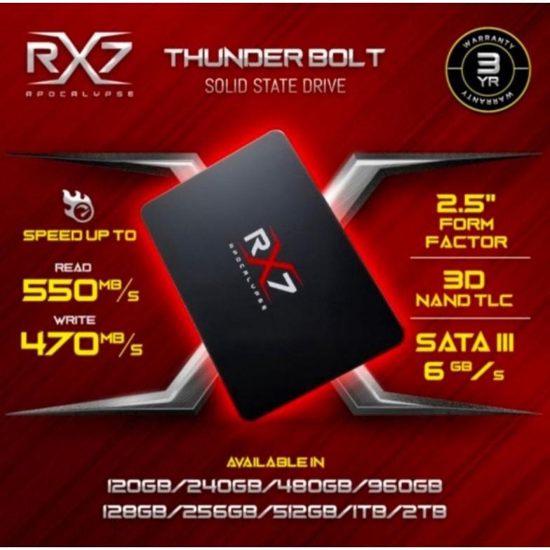 PUT423 SSD RX7 128GB GARANSI RESMI 3THN ++