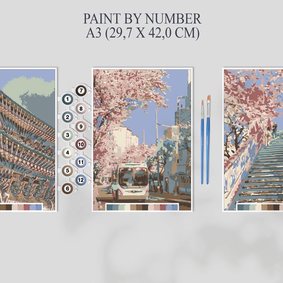 

12.12 FLASH SALE Paint By Number Kit A3, KOREAN AESTHETIC grosir