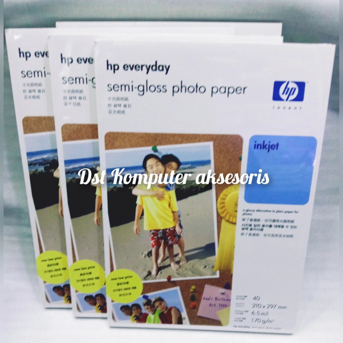 

Terlaris Hp Everyday Semi-Gloss Photo Paper Inkjet A4