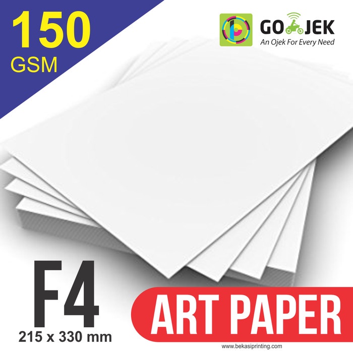 

Terlaris Kertas Art Paper F4 150 Gram 1 Rim
