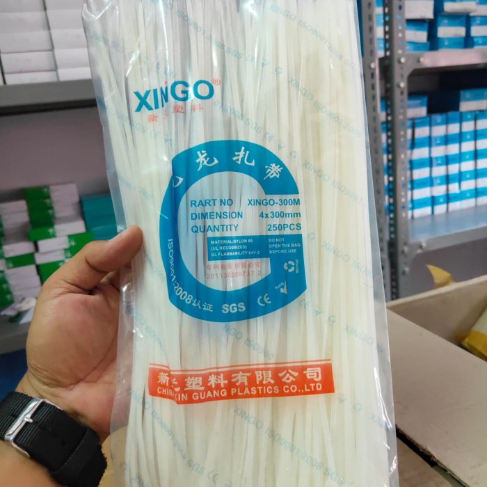 

insulok, kabel tis / cable tie 4x300 XINGO isi 250pcs