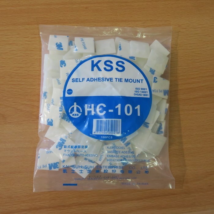 

KSS HC-101 / KSS Self Adhesive Tie Mount / Tie Mount / HC101