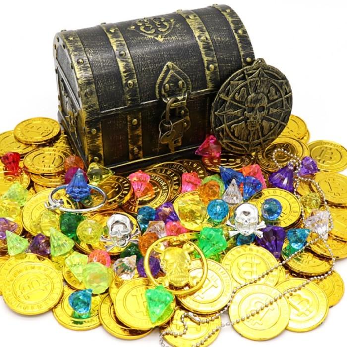 Pirate Treasure Chest Mainan Harta Karun Bajak Laut