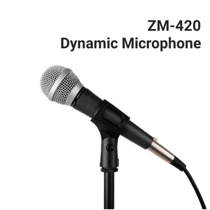 TOA DYNAMIC MICROPHONE ZM 420 MIKROFON KABEL