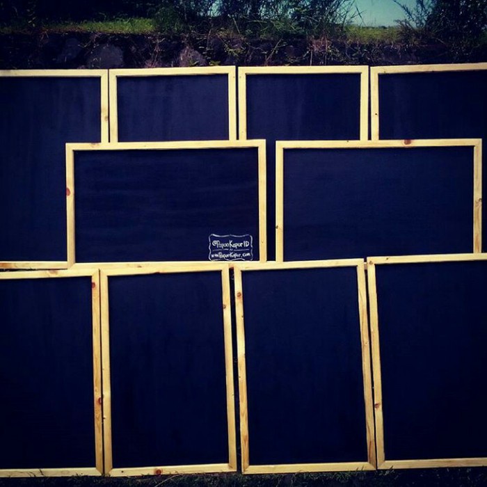 

Bestseller Papan Tulis Kapur 50X80Cm Chalkboard Gantung Blackboard Papan Menu