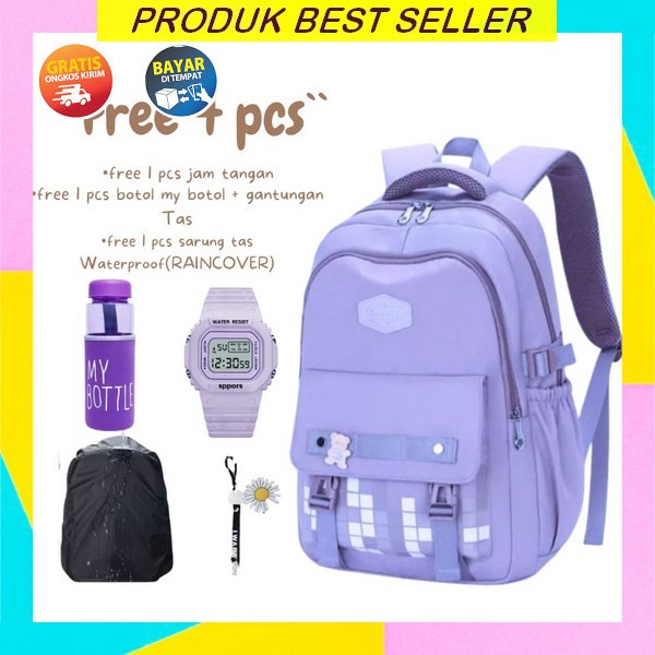 Kekinian School Bag Korean Kekinian Viral Cewek Ransel Korean Style Untuk Sekolah Tk Sd Smp Tss Gend