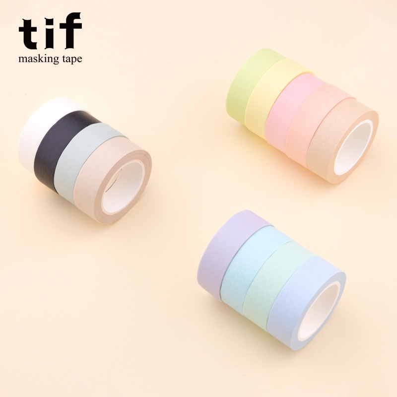 

Washi tape selotip kertas polos warna pastel