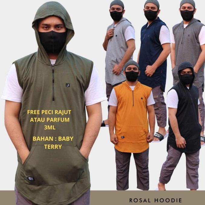 Rompi Shalat Hoodie Rompi Sholat Kurta Rosal Rompi Kurta - M Pengiriman Cepat