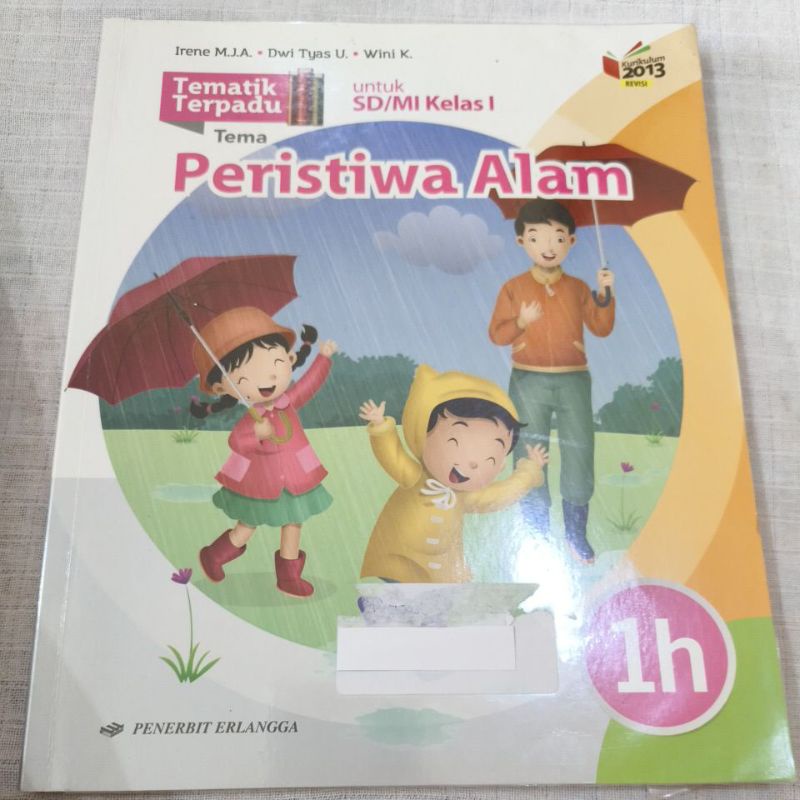 Tematik terpadu 1h erlangga kelas 1sd
