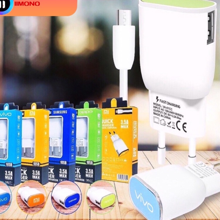 [KODE PRODUK TKKL87390] TC BRANDED VA-01 LED QUICK 3.5A GROSIR TRAVEL CHARGER/CAS/CASAN
