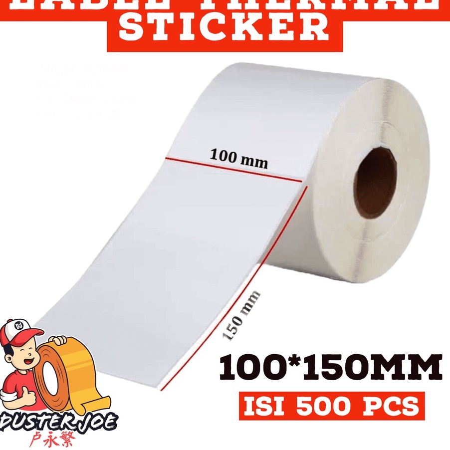 

FLASH SALE Sinar Ross Label Kertas Thermal Barcode 100x150 isi 500 LEMBAR PER 1 ROL 