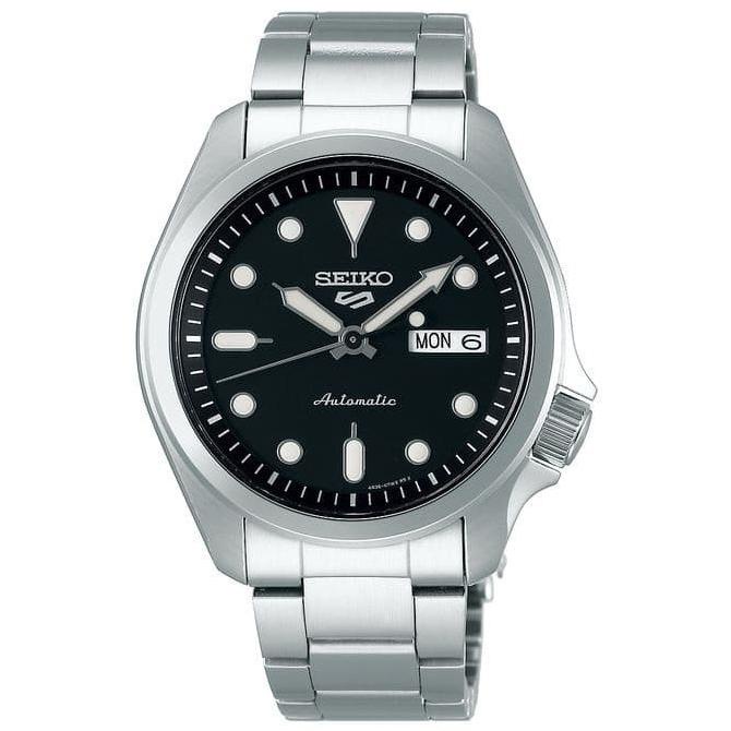 [ Jam Tangan ] Seiko 5 Sports Srpe55K1 Black Dial Stainless Steel Strap Srpe55 Original