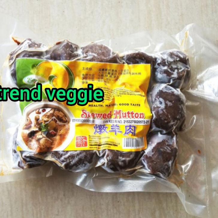 

[KODE PRODUK GGRDN7951] Evergreen Stewed Mutton Vegetarian / Daging Kambing Vegetarian (bening)