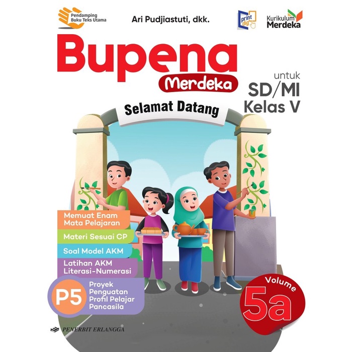 0023713940 - BARU & ORIGINAL BUKU BUPENA MERDEKA SD/MI KELAS 5A KURIKULUM MERDEKA