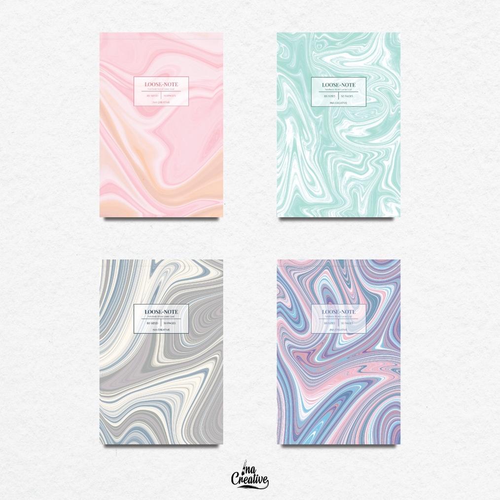 

Ina Creative Loose Note Softcover Marble B5