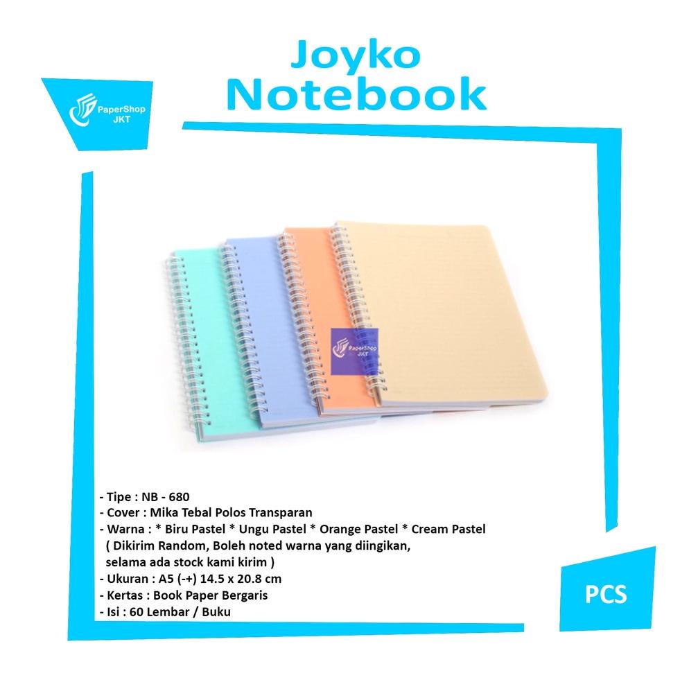

Joyko NB-680 Notebook A5 - Warna Pastel - Pcs