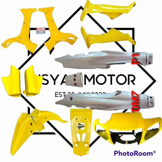 Bodi Halus Yamaha Fiz R Warna Kuning Silver Glosi