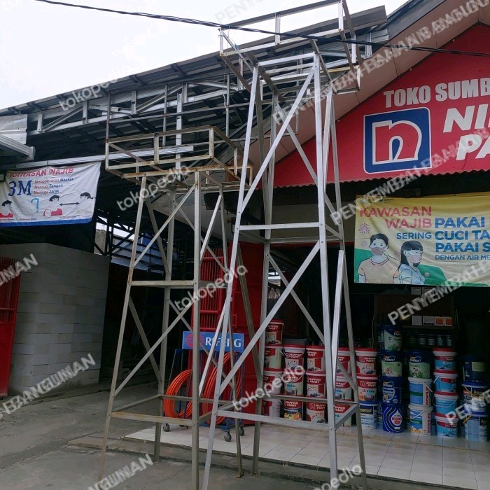 menara air menara toren 3 meter 1000 liter besi 3,7mm bukan las awet