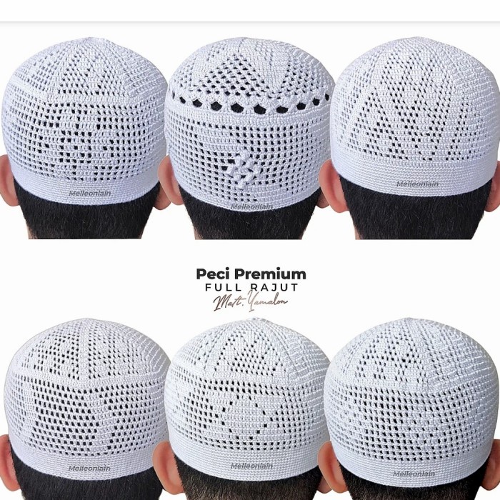 Terlaris Peci Kopiah Rajut Yaman Madinah Handmode