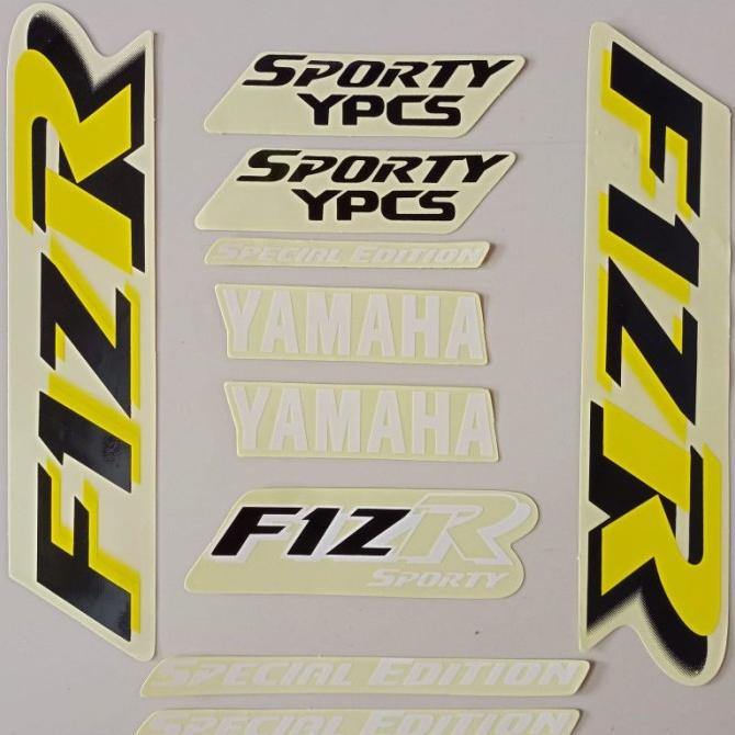 Stiker striping yamaha fizr f1zr fiz r spesial edition marlboro kuning