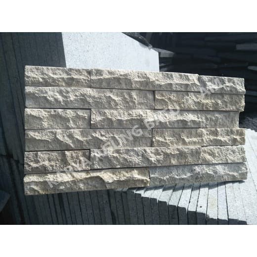 BATU ALAM ANDESIT SUSUN SIRIH TEMPEL LEM PUTIH UKURAN 20X40